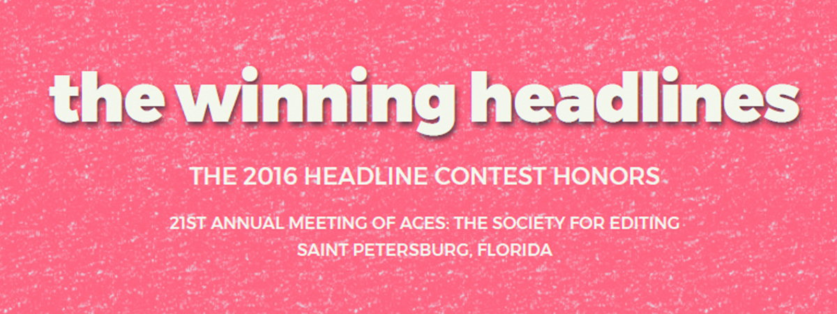 ACES announces 2016 Headline Contest winners at ACES 2017 Conference