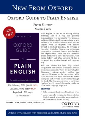 Oxford Guide to Plain English, Fifth Edition