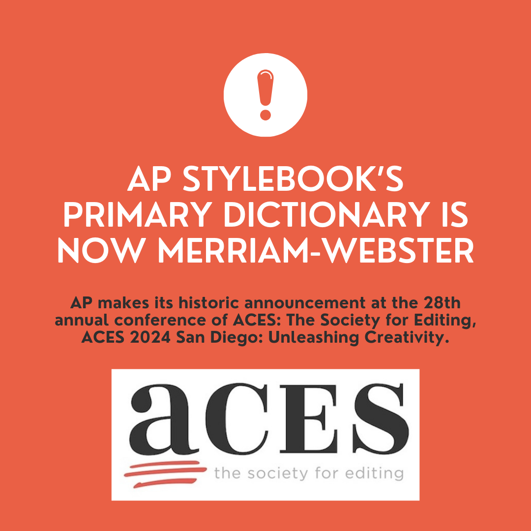 AP Stylebook Announces Historic Merriam-Webster Collaboration at ACES 2024 San Diego