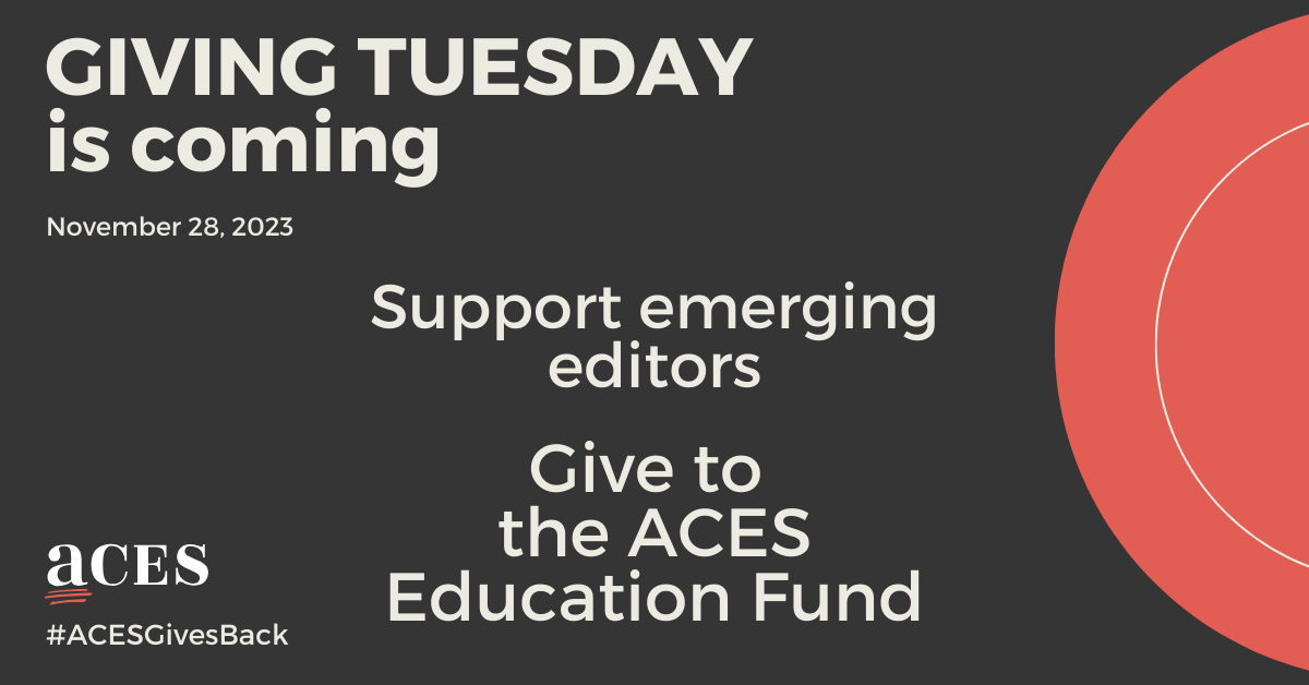 Join ACES on #GivingTuesday, Nov. 28