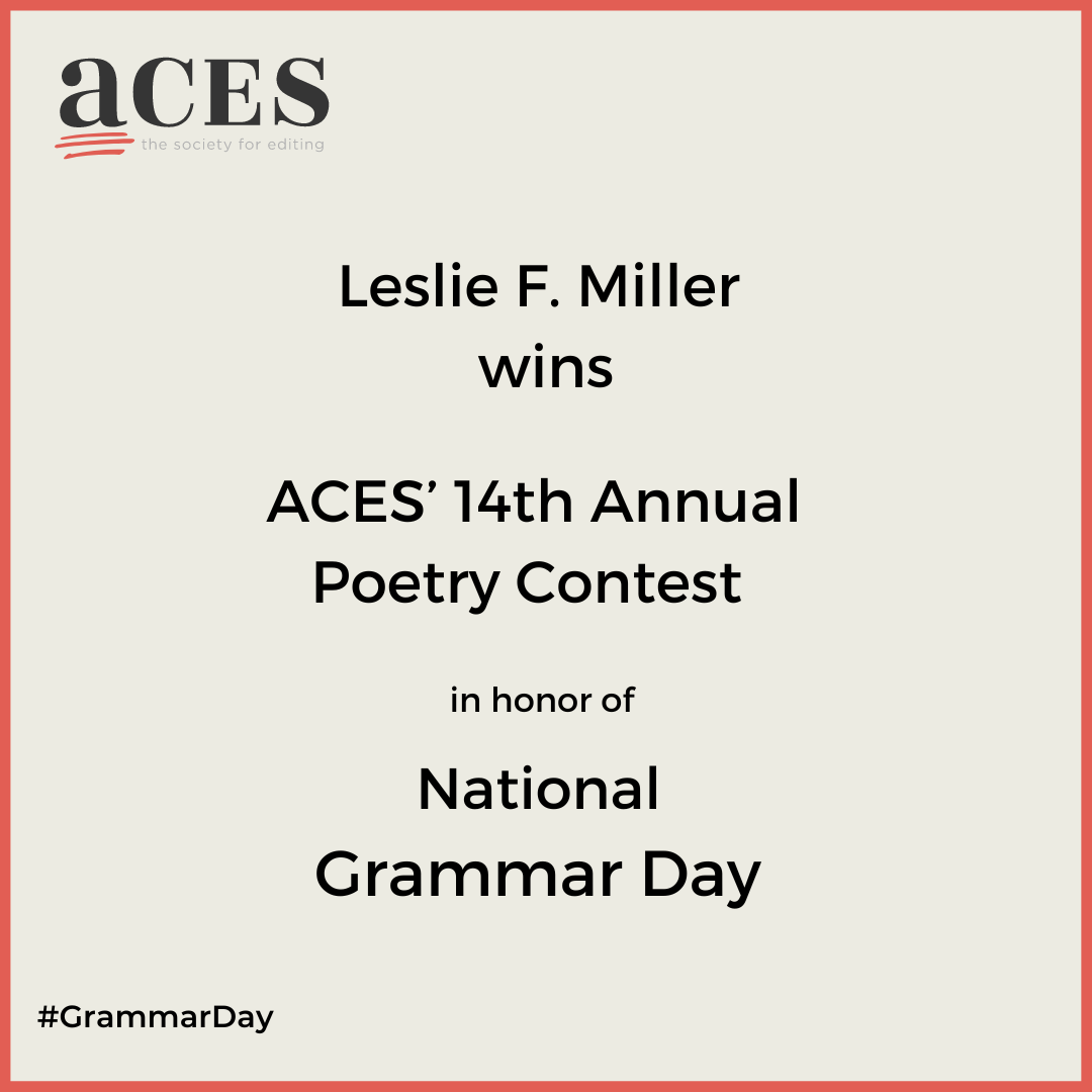 The Results are in: Read the Winning Entry in ACES' 14th Annual Poetry Contest